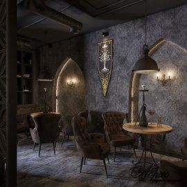 Дизайн интерьера кальянной Hookah Place | Портфолио